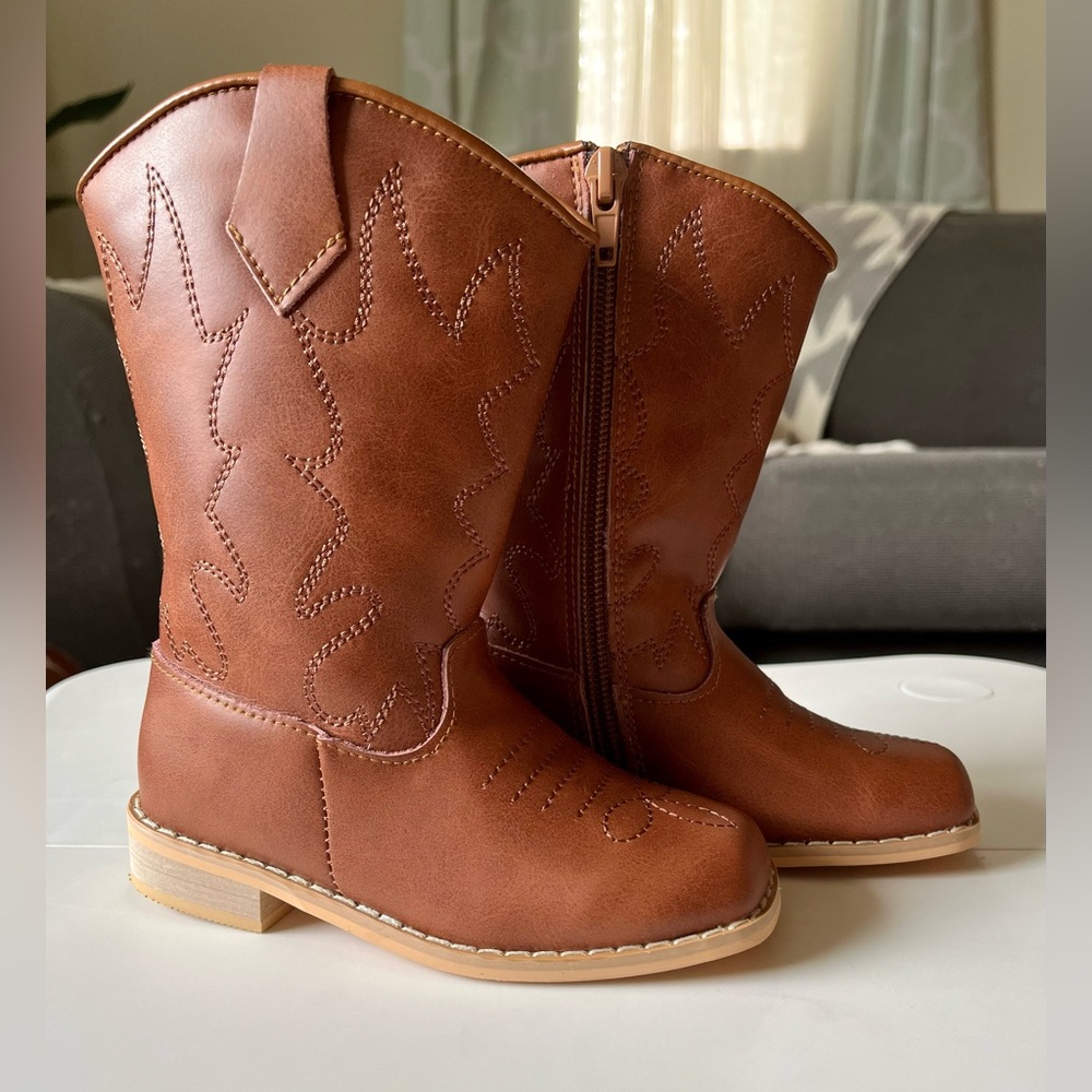 Brown Leather Cowboy Boots